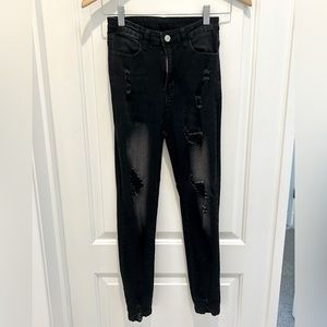 Black Ripped Skinny Jeans